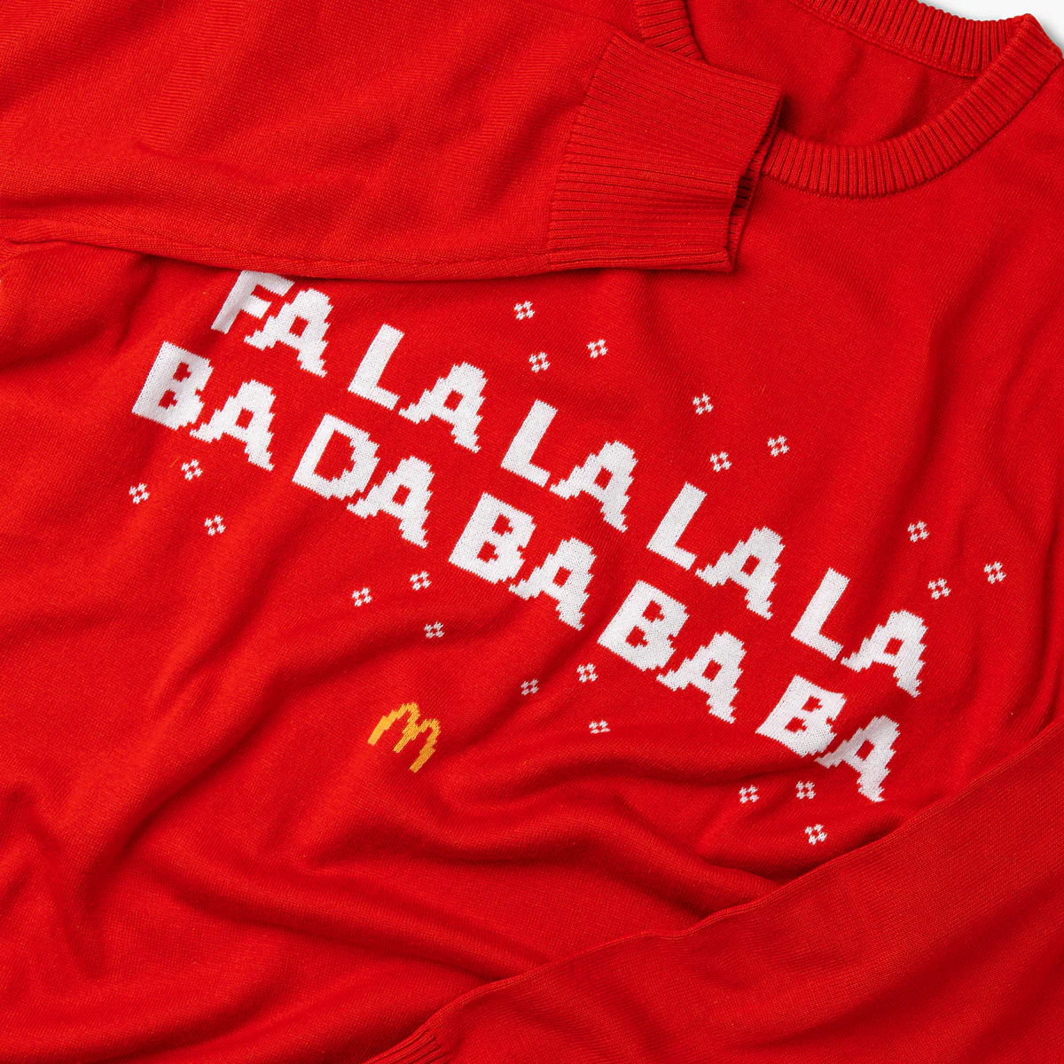 Red McDonald’s Jingle Knit Winter Sweater - Image 3